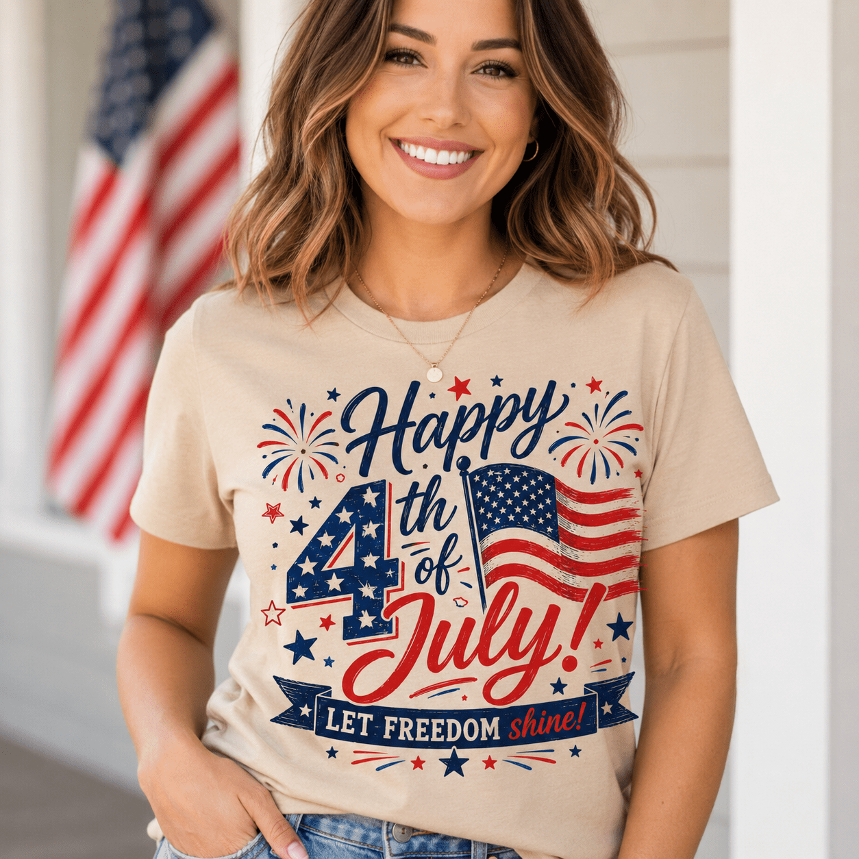 Happy 4th of July Women - Scripture Wear