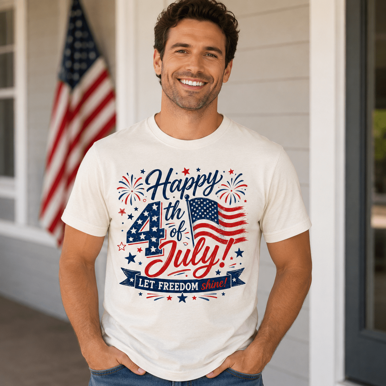 Happy 4th of July Mens - Scripture Wear